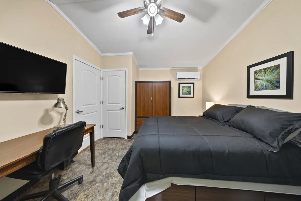 Bayou queen bed and desk